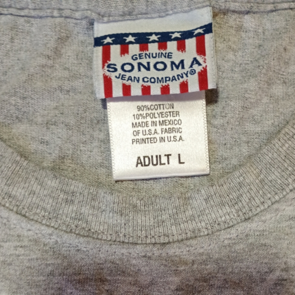 Sonoma Gray T-Shirt Keep America Beautiful Adult L - Picture 2 of 2